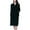 Black, variant on Women's Button Down Robe House Dress House Coat Housecoat Sleeping 3/4 Sleeve Mid-Length Nightgowns Blue X-Large