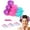 colorful, variant on 24PCS Hair Rollers, 3.6Inch Self Grip Hair Rollers Set for Long Medium Short Thick Thin Hair Bangs Volume, Salon Hair Dressing DIY Hair Roller with Duckbill Clips