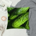 thumbnail image 2 of ONETECH Funny Realistic Food Green Pickles Cucumbers Decorative Throw Pillow Covers Soft Throw Pillowcases Home Decor Living Room Cushion Case for Bed Couch Car Creative Gift, 2 of 5