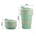 thumbnail image 2 of Collapsible Coffee Cup For Travel Silicone Foldable Mug With Lid, 2 of 5