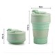 thumbnail image 2 of Collapsible Coffee Cup For Travel Silicone Foldable Mug With Lid, 2 of 5