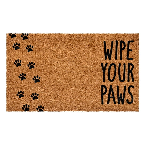 Vertical Wipe your paws Doormat 17" x 29"