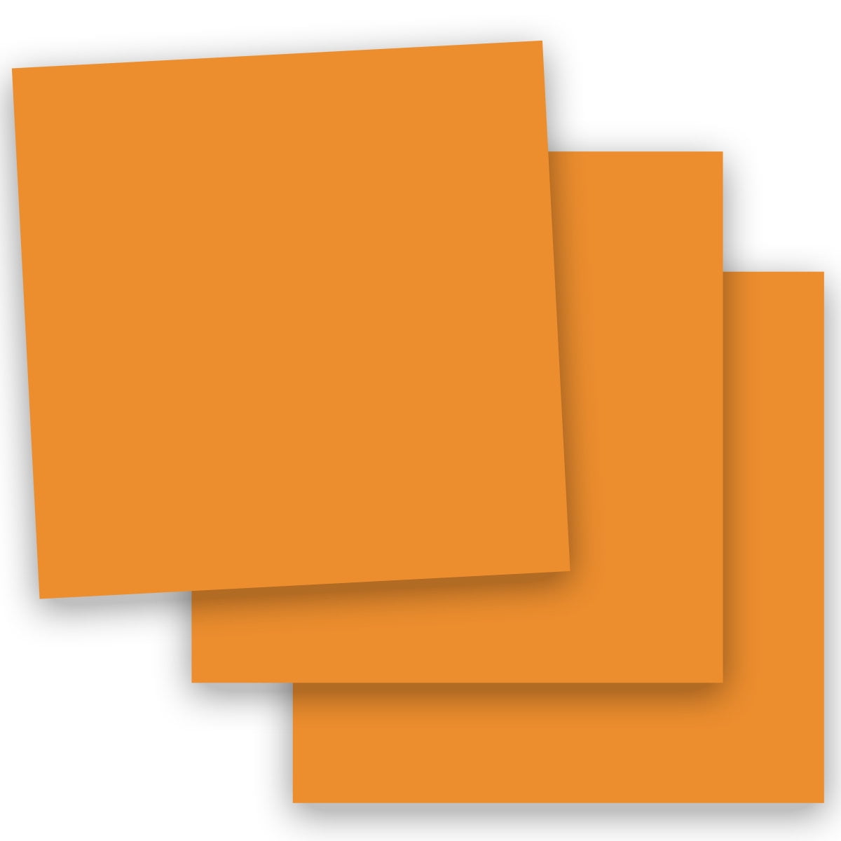 Popular ORANGE FIZZ 12X12 (Square) Paper 65C Lightweight Cardstock 50