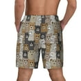 thumbnail image 2 of Rocae Cartoon Bear for Men's Swim Trunks Quick Dry With Two Side Pockets and One Lined Patch PocketXX-Large, 2 of 9
