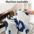 thumbnail image 5 of White and Blue Of Leopard Print Bathroom Rugs Mat,Non Slip Microfiber Bathroom Rug,Rubber Backing,Soft Bathroom Mats for Bathroom Floor,Tub and Shower,17x27in(43x68cm), 5 of 5