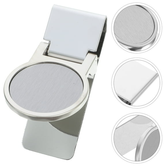 IBASETOY Practical Money Clip Metal Note Clamp Smooth Durable Stainless Steel Design