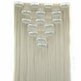 thumbnail image 3 of LELINTA 23" Women Double Long Straight Hair in Hair Extensions 7 Pieces 16 Clips 160g, 3 of 4