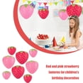 thumbnail image 2 of 1 Pack 11.7 Inch Strawberry Paper Lanterns, 3D Fruit Shaped Hanging Decorations for Birthday Parties, Baby Showers, Weddings, Reusable Rice Paper Garden Decor, 2 of 8