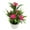 Pink, variant on Realistic Artificial Lotus Flower Plant With Pot Mini Plastic Decorative Flowers for Home Office Wedding Party Outdoor Decor 18Cm Height Purple