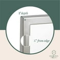 thumbnail image 5 of Hamilton Hills Commercial Contemporary Industrial Strength Wall Mirror Polished Stainless, 5 of 7