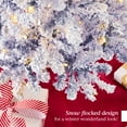 thumbnail image 6 of Best Choice Products 9ft Pre-Lit Lavender Christmas Pine Tree w/ Flocked Branches, 900 Warm-White Lights, 6 of 8