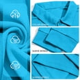 thumbnail image 6 of GrmtClth Mens Long Sleeve Golf Polo Shirts Soft Air Circulation Fabric Single Chest Pocket Quick Dry Performance Daily Commute Collared Shirts Light Blue 2XL, 6 of 8