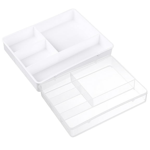 Youliang Clear Drawer Organizer Tray for Office Desk Supplies and Makeup