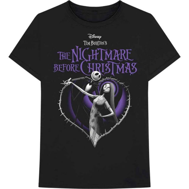 The Nightmare Before Christmas T-Shirt Unisexe Cœur Violet