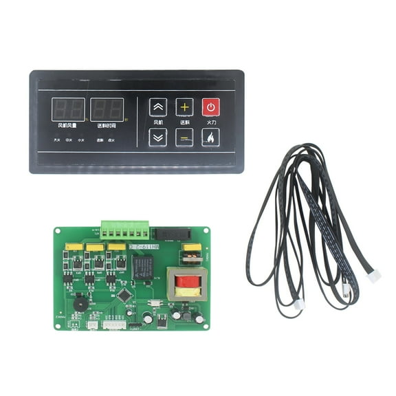 Pellet stove display LED digital control panel circuit board temperature controller oven furnace parts pellet burner controller
