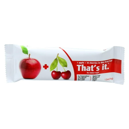 That s It Fruit Bar - Apple and Cherry - Case of 12 - 1.2 oz