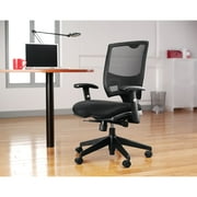 Alera Epoch Series Fabric Mesh Multifunction Chair, Supports Up to 275 lb, 17.63 to 22.44 Seat Height, Black