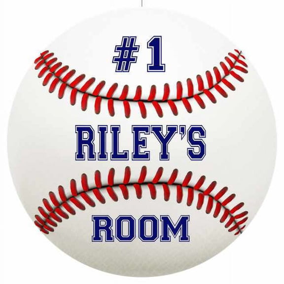 RILEY'S Bedroom 14" Round Metal Sign Boys Room Wall Decor Gift 100140030102