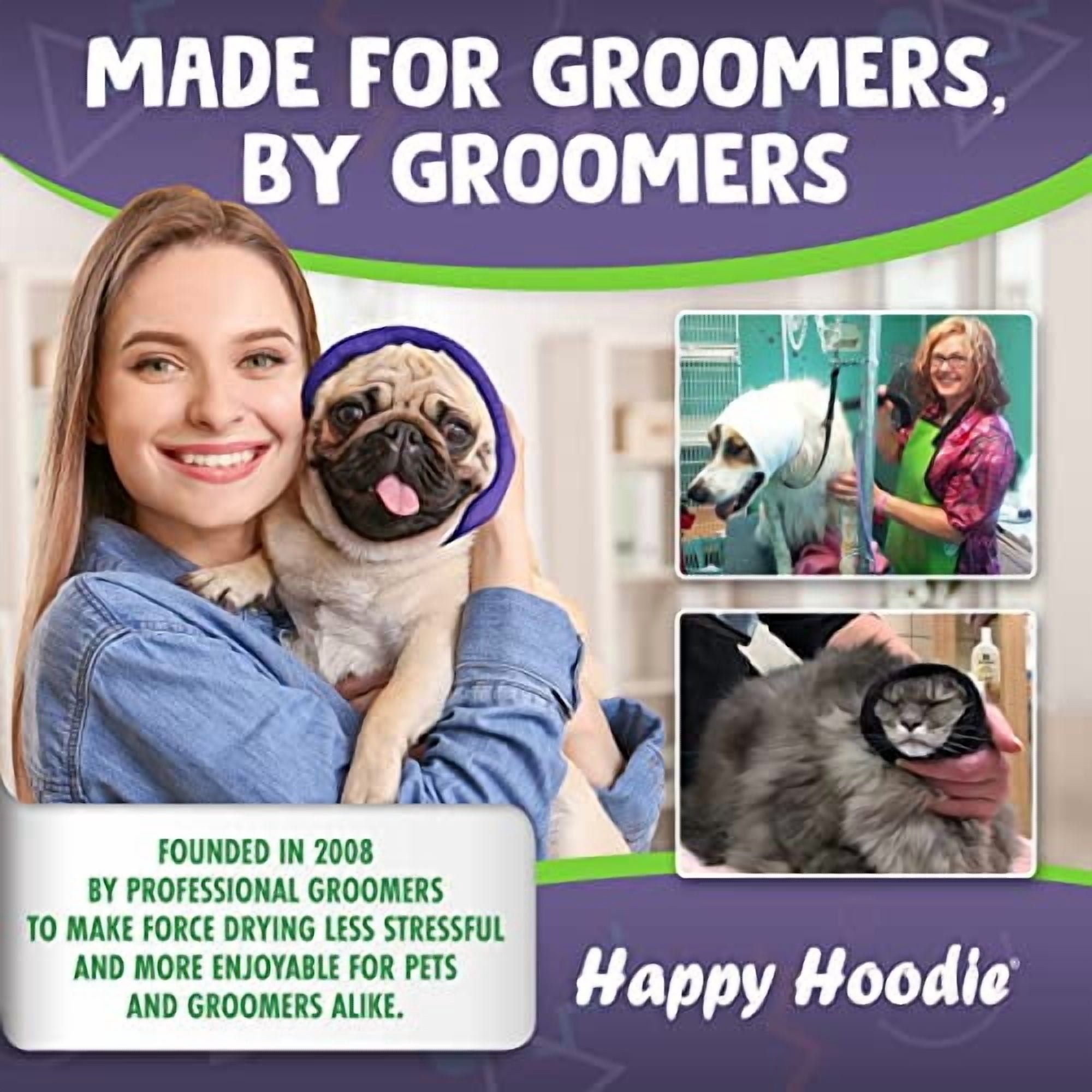 Happy Hoodie Expandable Comfort Band, Black, Large