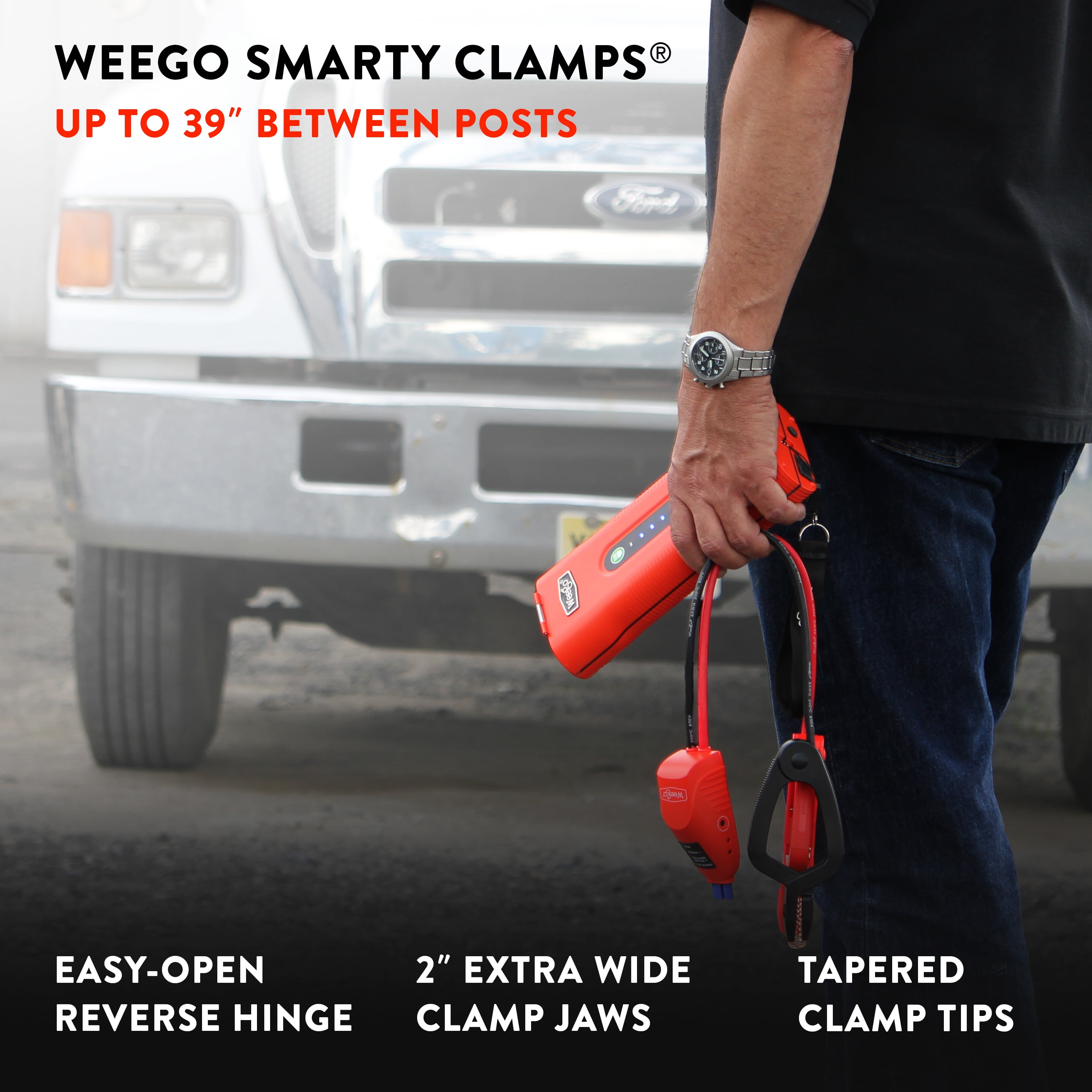 Weego 70 Portable 12V Lithium Jump Starter, 2500 Peak Amp, 700A Cranking, USB Fast Charging
