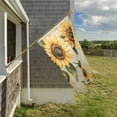 thumbnail image 5 of 24x36 inch Garden Hanging Flag Square Double Sided Flag Garden Garage nd Patio Decorative Flag Vintage Sunflowers, 5 of 6