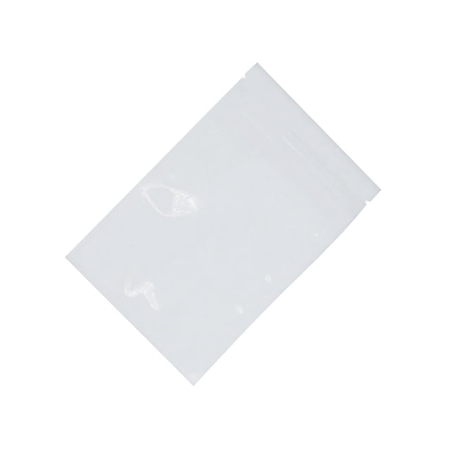 Advancent Paquete de 100 piezas Bolsa de papel de aluminio Bolsas de paquete Ziplock Bolsa de sujeción Blanco 7.5x6.5cm Type2 NO2