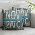 thumbnail image 3 of Beach Theme Pillow Covers Nautical Decor for Beach House Decorative Cushion Case for Sofa Couch Rustic No Wake Zone Decorations Throw Pillowcase CC1910, 3 of 5