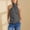 Dark Gray#25, variant on Women's Halter Neck Cotton Tank Tops Solid Color Sleeveless Casual Streetwear Summer Fashion Tunic Cami Shirts