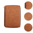 thumbnail image 6 of Tachiuwa Zippered Notebook 6 Binder Notebook Planner Pocket Diary Travel Journal for Travel Business Trips Journalists Teachers Brown, 6 of 10