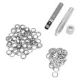 thumbnail image 4 of Grommets Eyelets Install Tool Kit, Silver Anti Crack 1cm Inner Diameter Durable Metal Grommet Setting Tool  For Tents For DIY, 4 of 8