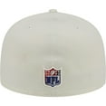 thumbnail image 4 of Men's New Era Cream New York Giants Chrome Color Dim 59FIFTY Fitted Hat, 4 of 6