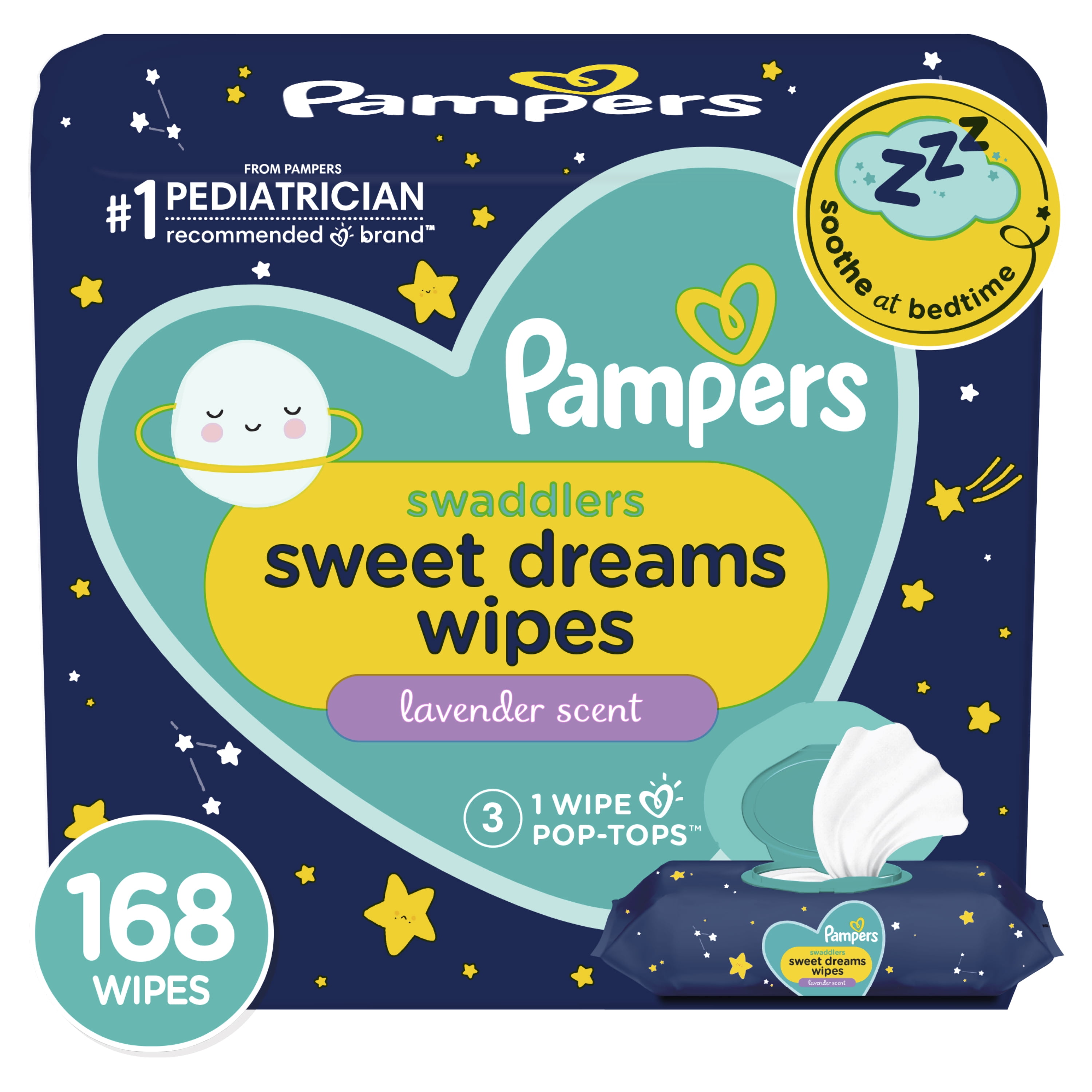 Pampers Sweet Dreams Baby Wipes (Choose Your Size & Count)