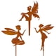 thumbnail image 5 of Silueta de metal, estacas decorativas para jardín, hada, silueta de hada, estaca para jardín, experiencia incomparable, 5 of 5