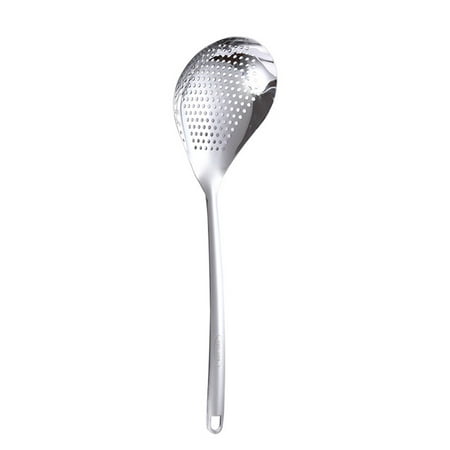 

NUOLUX 1 Pc Filter Spoon Stainless Steel Colander Spoon Durable Frying Spoon (Silver)