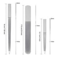 thumbnail image 3 of 3 Pieces Diamond Nail File Set Stainless Steel Double Side Nail File Metal Sapphire Buffer File Manicure Files for Salon Home and Travel, 3 of 7