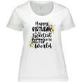 thumbnail image 3 of Inktastic Happy Birthday to the Sweetest Sister in the World Women's Plus Size T-Shirt, 3 of 5