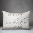 thumbnail image 3 of Creative Products Stay Awhile on White 14x20 Indoor / Outdoor Pillow, 3 of 3