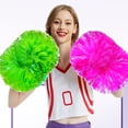 thumbnail image 5 of 4Pcs Cheerleading Pom Poms 23cmx28cm Handcrafted Cheer Poms for Competitions Dance Performances Cheering Team Props Type 5, 5 of 8