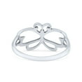 thumbnail image 4 of Handmade Exquisite Cutout Butterfly Oxidized Ring Band 925 Sterling Silver Size 6, 4 of 5