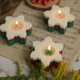 thumbnail image 3 of 2 velas navideñas grandes con forma de copo de nieve, velas perfumadas con copos de nieve, 3 of 4