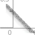 thumbnail image 5 of 14K White Gold Wg 1.25mm D/C Spiga Chain (18 X 1.25) Made In Peru pen127-18, 5 of 5