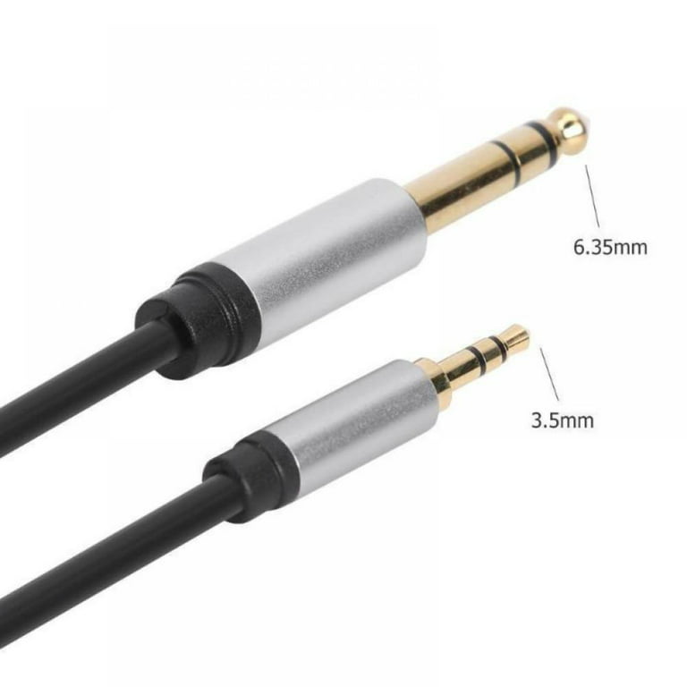  CableCreation 3.5 mm Jack to 6.35 mm Jack Cable 1FT, TRS 6.35  mm 1/4 Male to 3.5 mm 1/8 Female Stereo Jack Audio Adapter for Amplifier,  Guitar, Piano, Laptop, Home Theater, Phone : Electronics