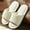 White, variant on workcargo Women's Linen Home Slippers - Non-Slip Breathable Open-Toe, White, Size 38 (US 7.5), Affordable Eco-Friendly for Women's Indoor Daily Comfort