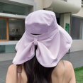 thumbnail image 4 of ievspot Sun Hat for Men Women Wide Brim Bucket Hats with Neck Flap Summer Fishing Hat for Hiking Travel And Outdoors, 4 of 8