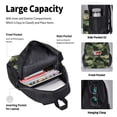 thumbnail image 4 of Disketp Camouflage Shark Mochila Estampada de Gran Capacidad con Lonchera y Estuche, Set de 3 Piezas para Estudiantes, 4 of 7