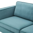 thumbnail image 3 of Sofa, Velvet, Blue, Modern Contemporary Urban Design, Living Lounge Room Hotel Lobby Hospitality, 3 of 10