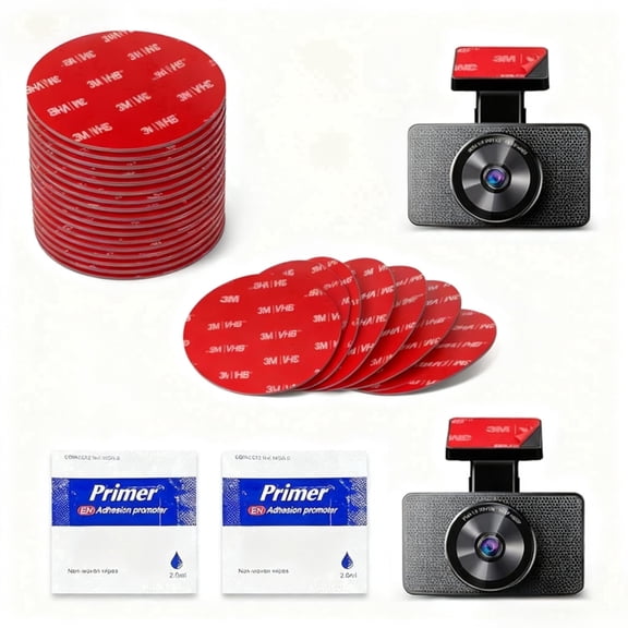 20 pcs 3M VHB Heat Resistant Double-Sided Adhesive Pads, Round 2.2" Heavy Duty Sticky Pads, Double Sided Sticker for Car Phone Holder,Windshield