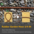 thumbnail image 5 of 50FT x 3/4", Heavy Duty Rubber Hose, Water Hose, 5 of 6