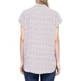thumbnail image 2 of Pleione Womens Printed Cap Sleeve V-Neck Top (Dotted Balloon, Large), 2 of 2
