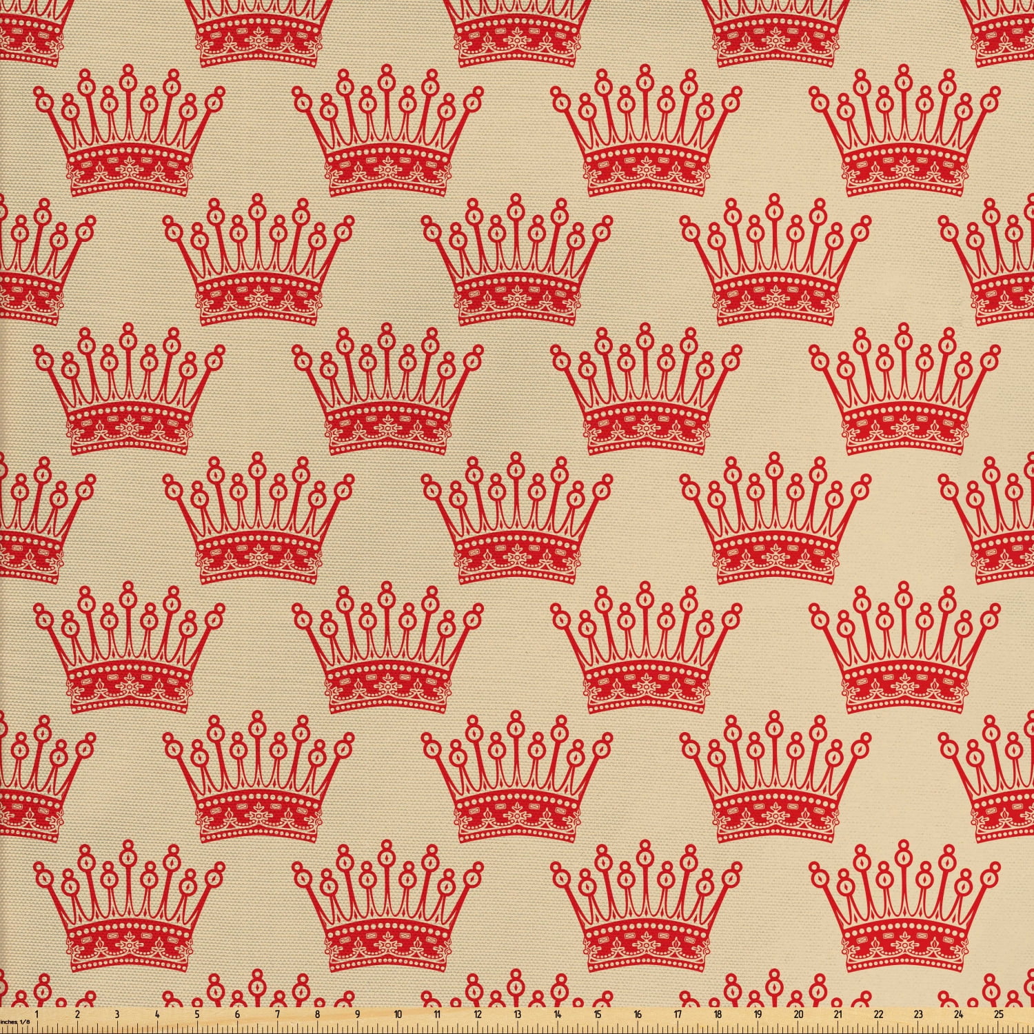 Queen fabric by the yard crowns sybju in vintage design coronation Queen fabric by the yard crowns sybju in vintage design coronation